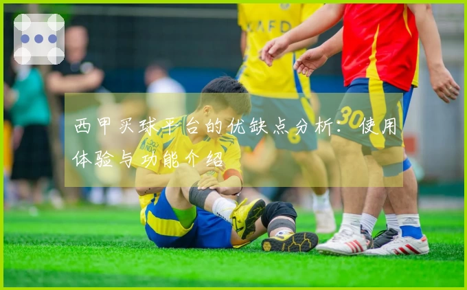 西甲买球平台的优缺点分析:使用体验与功能介绍